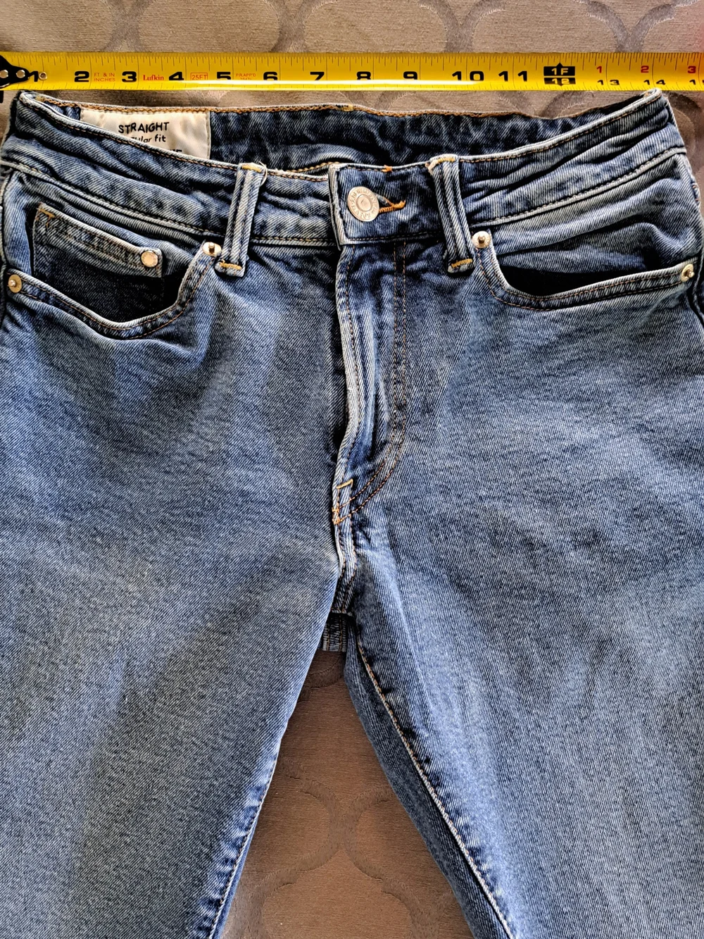 H&M Straight Regular Fit Denim Jeans 29x30 Light Wash